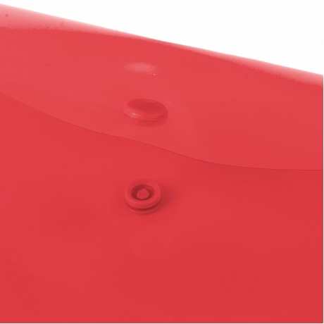270465, (цена за 10 шт.) Папка-конверт с кнопкой МАЛОГО ФОРМАТА (240х190 мм), А5, прозрачная, красная, 0,15 мм, STAFF, 270465 - фото 4