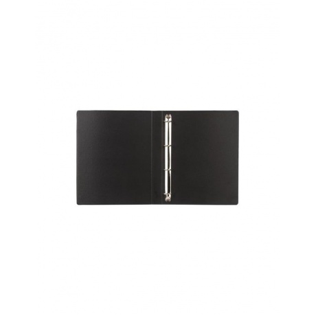 Папка на 4 кольцах BRAUBERG, 35 мм, картон/ПВХ, черная, до 180 листов (удвоенный срок службы), 221483 - фото 3