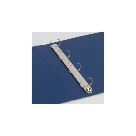 Папка на 4 кольцах BRAUBERG, 35 мм, картон/ПВХ, синяя, до 180 листов (удвоенный срок службы), 221484 - фото 5