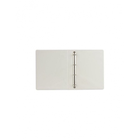 Папка на 4 кольцах с передним прозрачным карманом BRAUBERG, 35 мм, картон/ПВХ, белая, до 180 листов, 221486 - фото 3