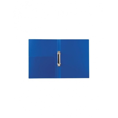 Папка на 2 кольцах BRAUBERG Стандарт, 25 мм, синяя, до 170 листов, 0,8 мм, 221615, (7 шт.) - фото 3