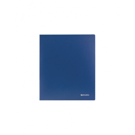 Папка на 2 кольцах BRAUBERG Стандарт, 40 мм, синяя, до 300 листов, 0,9 мм, 221617, (10 шт.) - фото 2