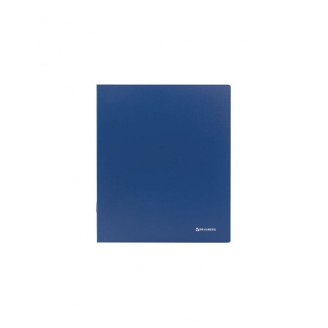 Папка на 4 кольцах BRAUBERG Стандарт, 40 мм, синяя, до 300 листов, 0,9 мм, 221619 - фото 2