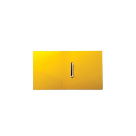 Папка на 2 кольцах BRAUBERG Contract, 35 мм, желтая, до 270 листов, 0,9 мм, 221795 - фото 3