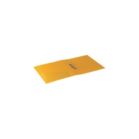Папка на 2 кольцах BRAUBERG Contract, 35 мм, желтая, до 270 листов, 0,9 мм, 221795 - фото 4