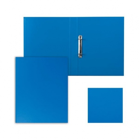Папка на 2 кольцах ESSELTE Standard, 42 мм, картон/ПП, синяя, до 190 листов, 14452 - фото 1