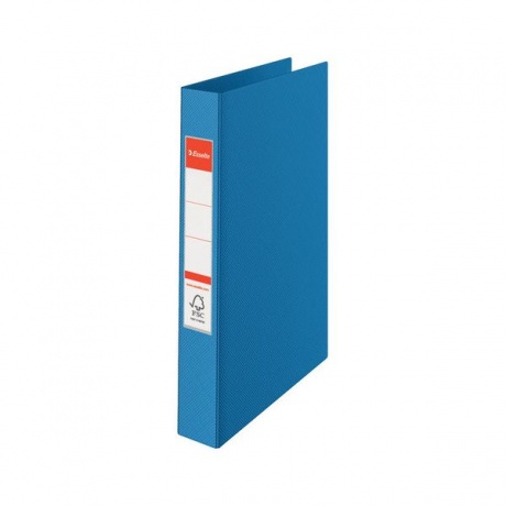 Папка на 2 кольцах ESSELTE Standard, 42 мм, картон/ПП, синяя, до 190 листов, 14452 - фото 4