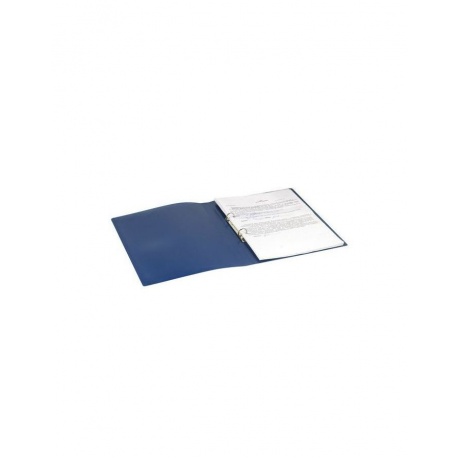 Папка на 2 кольцах STAFF, 21 мм, синяя, до 80 листов, 0,5 мм, 225716, (9 шт.) - фото 7