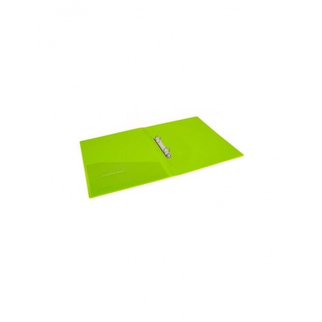 Папка на 2 кольцах BRAUBERG Neon, 25 мм, внутренний карман, неоновая, зеленая, до 170 листов, 0,7 мм, 227456, (6 шт.) - фото 4