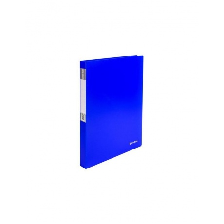 Папка на 2 кольцах BRAUBERG Neon, 25 мм, внутренний карман, неоновая, синяя, до 170 листов, 0,7 мм, 227459, (6 шт.) - фото 1
