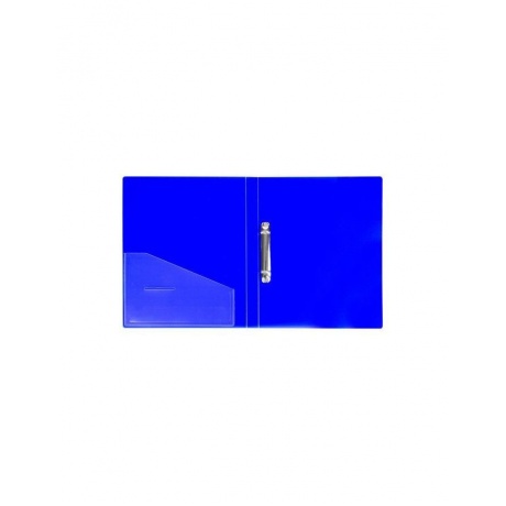 Папка на 2 кольцах BRAUBERG Neon, 25 мм, внутренний карман, неоновая, синяя, до 170 листов, 0,7 мм, 227459, (6 шт.) - фото 3