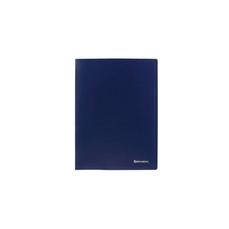 Папка на 2 кольцах BRAUBERG Office, 25 мм, синяя, до 170 листов, 0,5 мм, 227494, (10 шт.) - фото 2