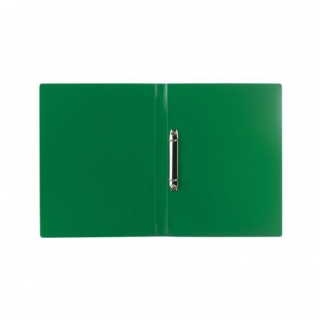 Папка на 2 кольцах BRAUBERG Office, 25 мм, зеленая, до 170 листов, 0,5 мм, 227497, (10 шт.) - фото 3