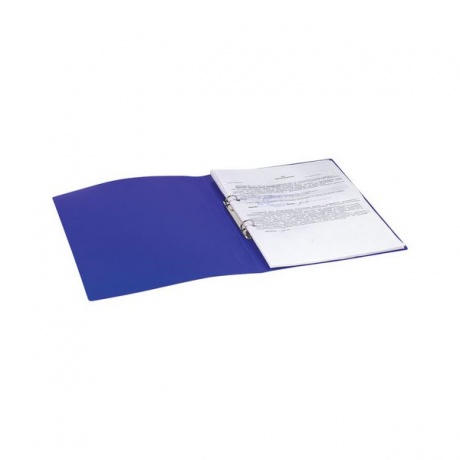 Папка на 2 кольцах BRAUBERG Office, 32 мм, синяя, до 250 листов, 0,5 мм, 227498, (16 шт.) - фото 7