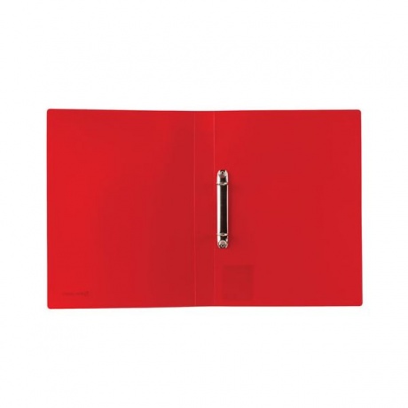 Папка на 2 кольцах BRAUBERG Office, 32 мм, красная, до 250 листов, 0,5 мм, 227500, (16 шт.) - фото 3
