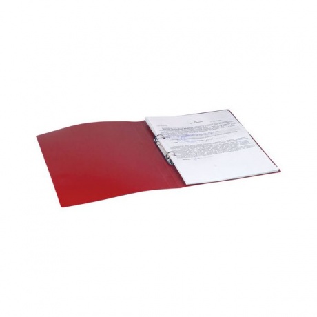 Папка на 2 кольцах BRAUBERG Office, 32 мм, красная, до 250 листов, 0,5 мм, 227500, (16 шт.) - фото 7