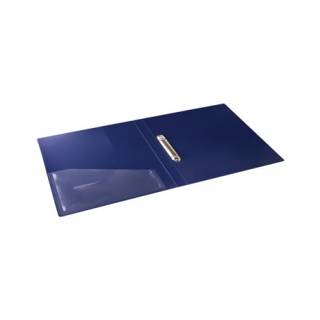 Папка на 2 кольцах BRAUBERG Шелк, 25 мм, внутренний карман, синяя, до 170 листов, 0,7 мм, 227502, (6 шт.) - фото 4