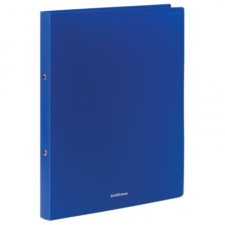 Папка на 2 кольцах ERICH KRAUSE Classic, 24 мм, синяя, до 130 листов, 0,5 мм, 42965 - фото 1