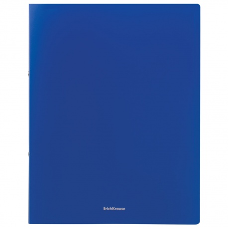Папка на 2 кольцах ERICH KRAUSE Classic, 24 мм, синяя, до 130 листов, 0,5 мм, 42965 - фото 2