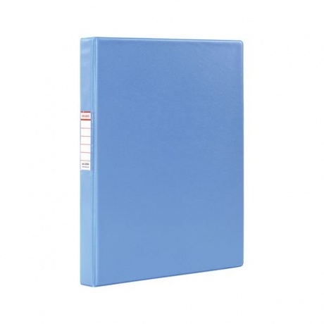 Папка на 2 кольцах BRAUBERG, картон/ПВХ, 35мм, голубая, до 180 листов (удвоенный срок службы - фото 1
