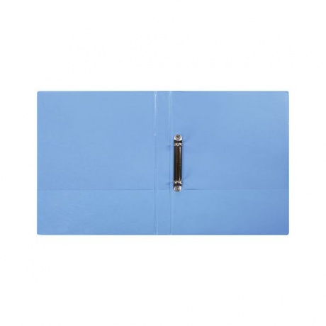 Папка на 2 кольцах BRAUBERG, картон/ПВХ, 35мм, голубая, до 180 листов (удвоенный срок службы - фото 3