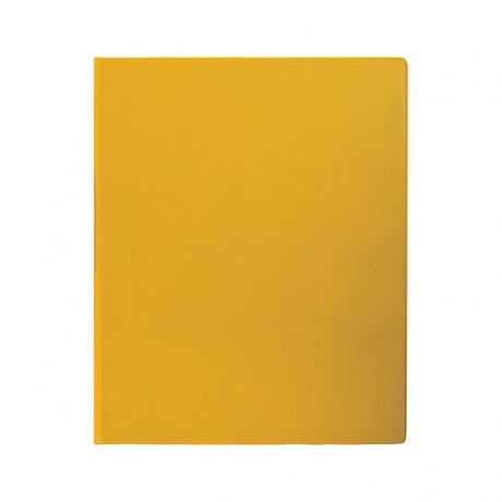 Папка на 2 кольцах BRAUBERG, картон/ПВХ, 35мм, желтая, до 180 листов (удвоенный срок службы) - фото 2