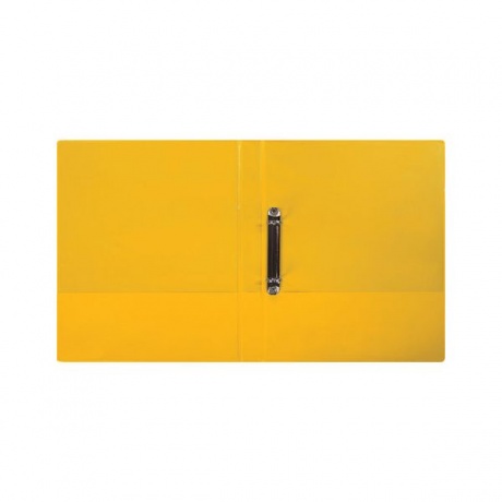 Папка на 2 кольцах BRAUBERG, картон/ПВХ, 35мм, желтая, до 180 листов (удвоенный срок службы) - фото 3