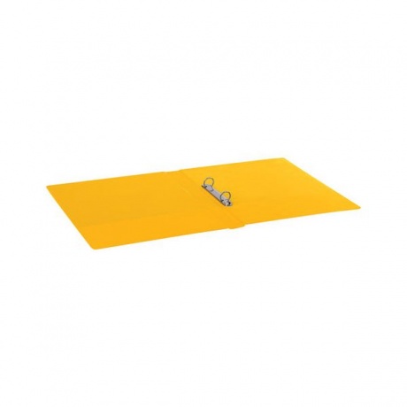Папка на 2 кольцах BRAUBERG, картон/ПВХ, 35мм, желтая, до 180 листов (удвоенный срок службы) - фото 4