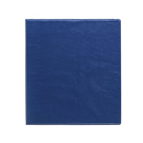 Папка на 4 кольцах с передним прозрачным карманом BRAUBERG, картон/ПВХ, 75мм, синяя, до 500л - фото 2