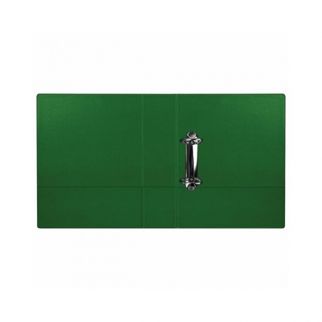 Папка на 2 кольцах BRAUBERG, картон/ПВХ, 75мм, зеленая, до 500 листов (удвоенный срок службы - фото 3