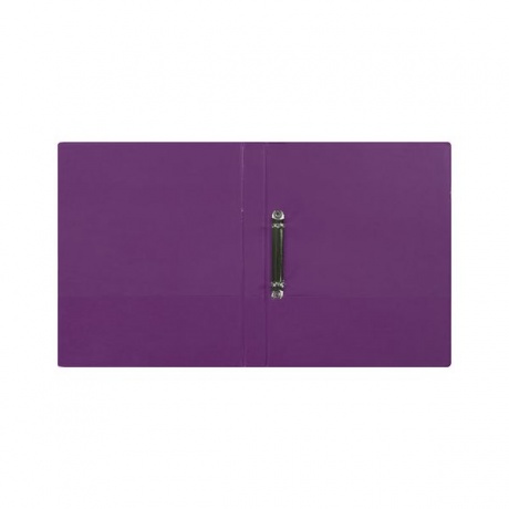 Папка на 2 кольцах BRAUBERG, картон/ПВХ, 35мм, фиолет., до 180 листов (удвоенный срок службы - фото 3