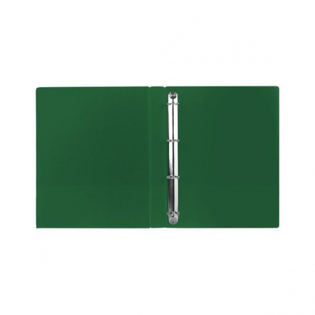 Папка на 4 кольцах BRAUBERG, картон/ПВХ, 40мм, зеленая, до 250 листов(удвоенный срок службы) - фото 3