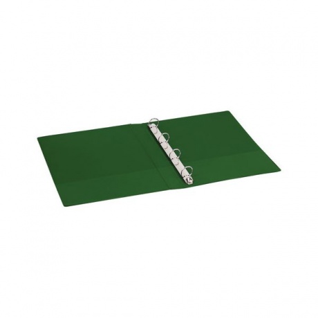 Папка на 4 кольцах BRAUBERG, картон/ПВХ, 40мм, зеленая, до 250 листов(удвоенный срок службы) - фото 4