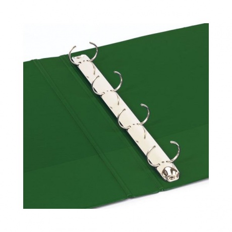 Папка на 4 кольцах BRAUBERG, картон/ПВХ, 40мм, зеленая, до 250 листов(удвоенный срок службы) - фото 5