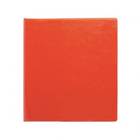 Папка на 4 кольцах с передним прозрачным карманом BRAUBERG, картон/ПВХ, 75мм, красная,до 500 - фото 2