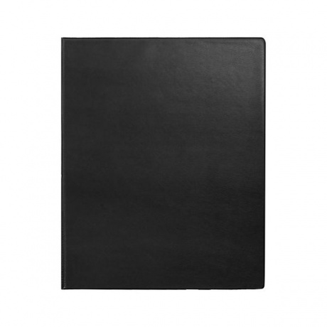Папка на 2 кольцах BRAUBERG, картон/ПВХ, 35мм, черная, до 180 листов (удвоенный срок службы) - фото 2