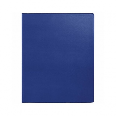 Папка на 2 кольцах BRAUBERG, картон/ПВХ, 75мм, синяя, до 500 листов (удвоенный срок службы) - фото 2