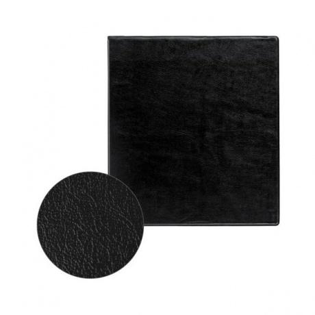 Папка на 4 кольцах с передним прозрачным карманом BRAUBERG, картон/ПВХ, 75мм, черная, до 500 - фото 6