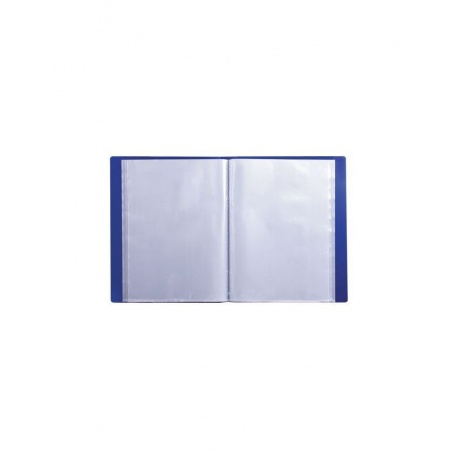 Папка 100 вкладышей BRAUBERG диагональ, темно-синяя, 0,9 мм, 221333 - фото 3