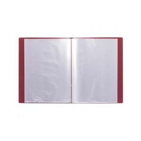 Папка 20 вкладышей BRAUBERG стандарт, красная, 0,6 мм, 221594, (10 шт.) - фото 3