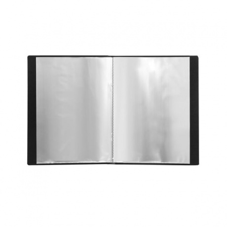 Папка 20 вкладышей BRAUBERG стандарт, черная, 0,6 мм, 221596, (10 шт.) - фото 3