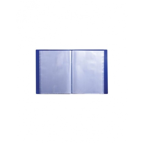 Папка 60 вкладышей BRAUBERG стандарт, синяя, 0,8 мм, 221605 - фото 3