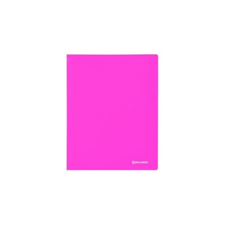 Папка 20 вкладышей BRAUBERG Neon, 16 мм, неоновая розовая, 700 мкм, 227450, (6 шт.) - фото 2