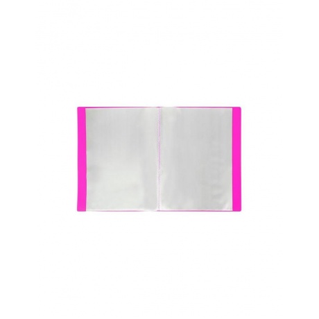 Папка 20 вкладышей BRAUBERG Neon, 16 мм, неоновая розовая, 700 мкм, 227450, (6 шт.) - фото 3