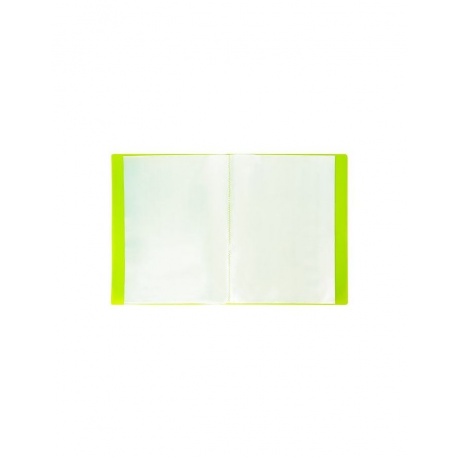 Папка 40 вкладышей BRAUBERG Neon, 25 мм, неоновая, зеленая, 700 мкм, 227452 - фото 3