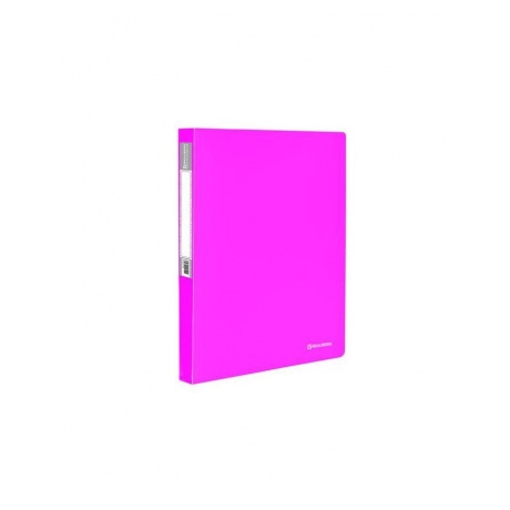 Папка 40 вкладышей BRAUBERG Neon, 25 мм, неоновая розовая, 700 мкм, 227454 - фото 2