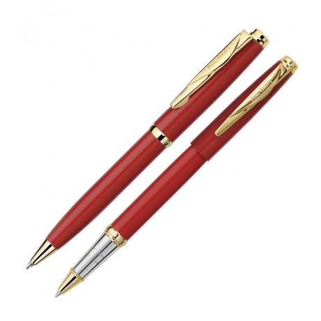 Набор подарочный Pierre Cardin Pen&amp;Pen PC0923BP/RP Red GT (ручка шариковая + ручка-роллер) - фото 3