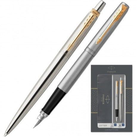 Набор ручек Parker Jotter Core FK691 (CW2093257) Stainless Steel...
