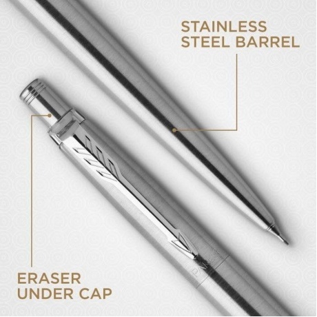 Набор ручек Parker Jotter Core KB61 (CW2093256) Stainless Steel CT подар.кор. ручка шариковая/карандаш механический 0.5 - фото 3