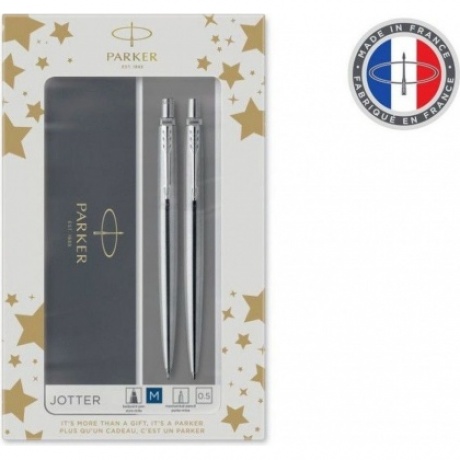 Набор ручек Parker Jotter Core KB61 (CW2093256) Stainless Steel CT подар.кор. ручка шариковая/карандаш механический 0.5 - фото 6